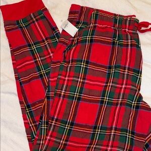 Plaid Old Navy Pajama Pants - Red and Green